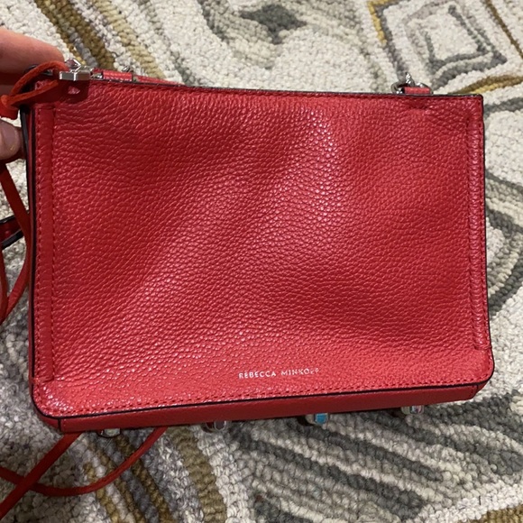 💕Rebecca Minkoff red leather shoulder bag EUC 💕 - Picture 16 of 16